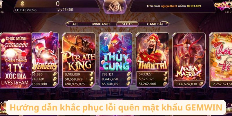 quen mat khau gemwin 2 Hướng dẫn khắc phục lỗi quên mật khẩu GEMWIN